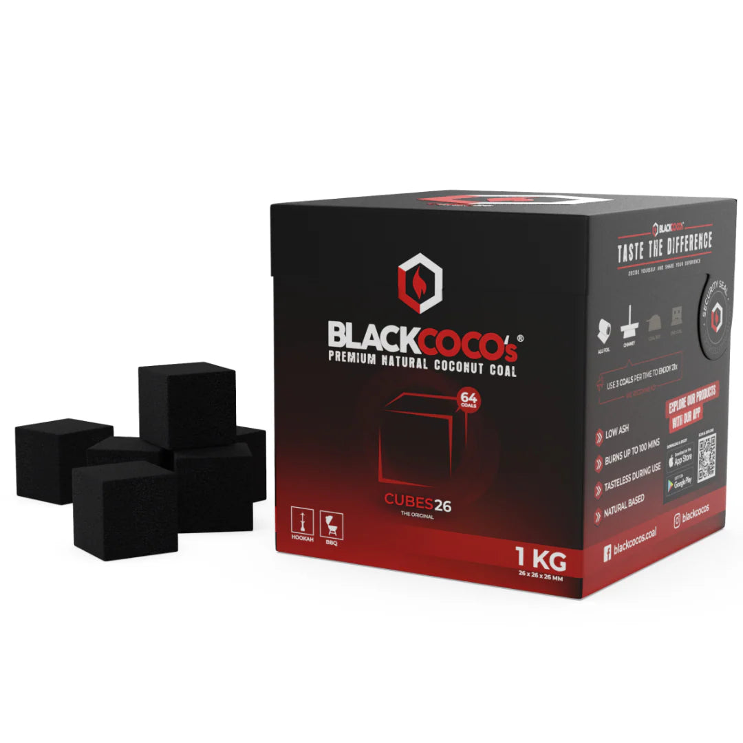 Black Coco's 26mm Hookah Coals | Hookah Vault