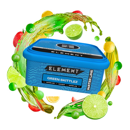 Element Tobacco Water Line Green Skittlez | Hookah Vault