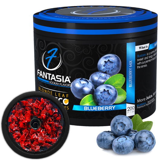 Fantasia Tobacco: Blueberry 200g Shisha | Hookah Vault