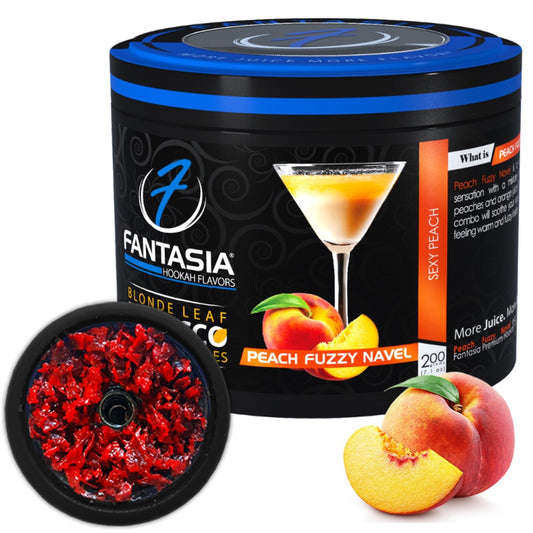Fantasia Tobacco: Peach Fuzzy Navel 200g Shisha | Hookah Vault
