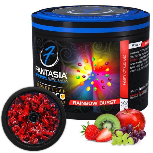 Fantasia Tobacco: Rainbow Burst 200g Shisha | Hookah Vault