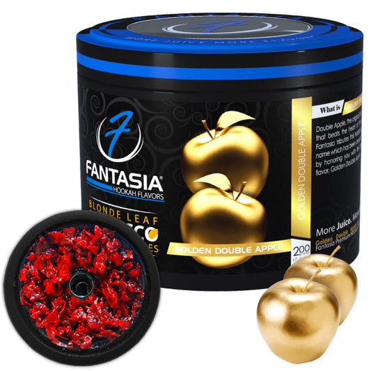 Fantasia Tobacco: Golden Double Apple 200g Shisha | Hookah Vault