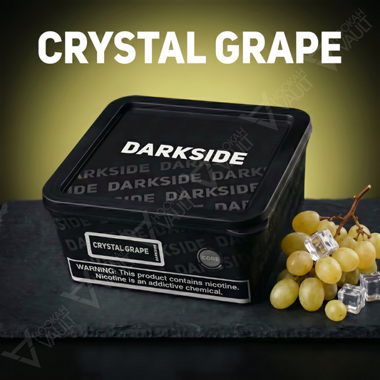 Darkside Crystal Grape hookah tobacco — crisp white grape flavor