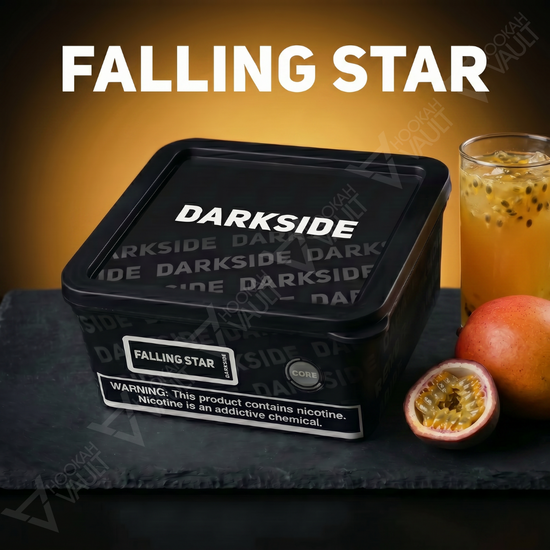 Darkside Falling Star hookah tobacco — sweet mango passionfruit
