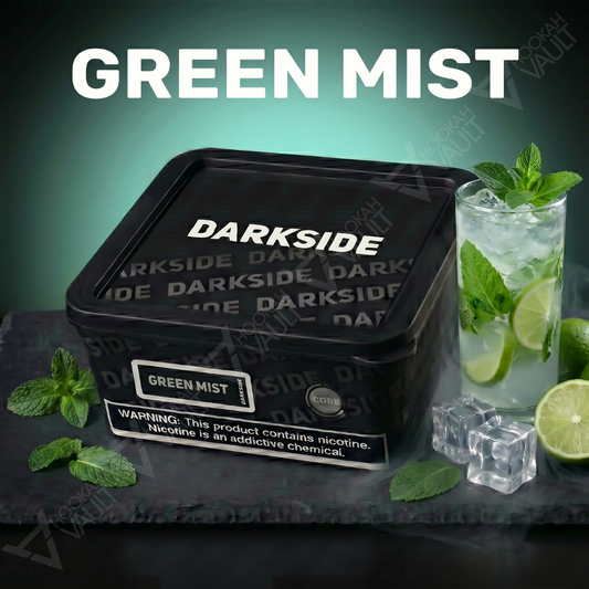 Darkside Green Mist hookah tobacco — cool lime mint flavor