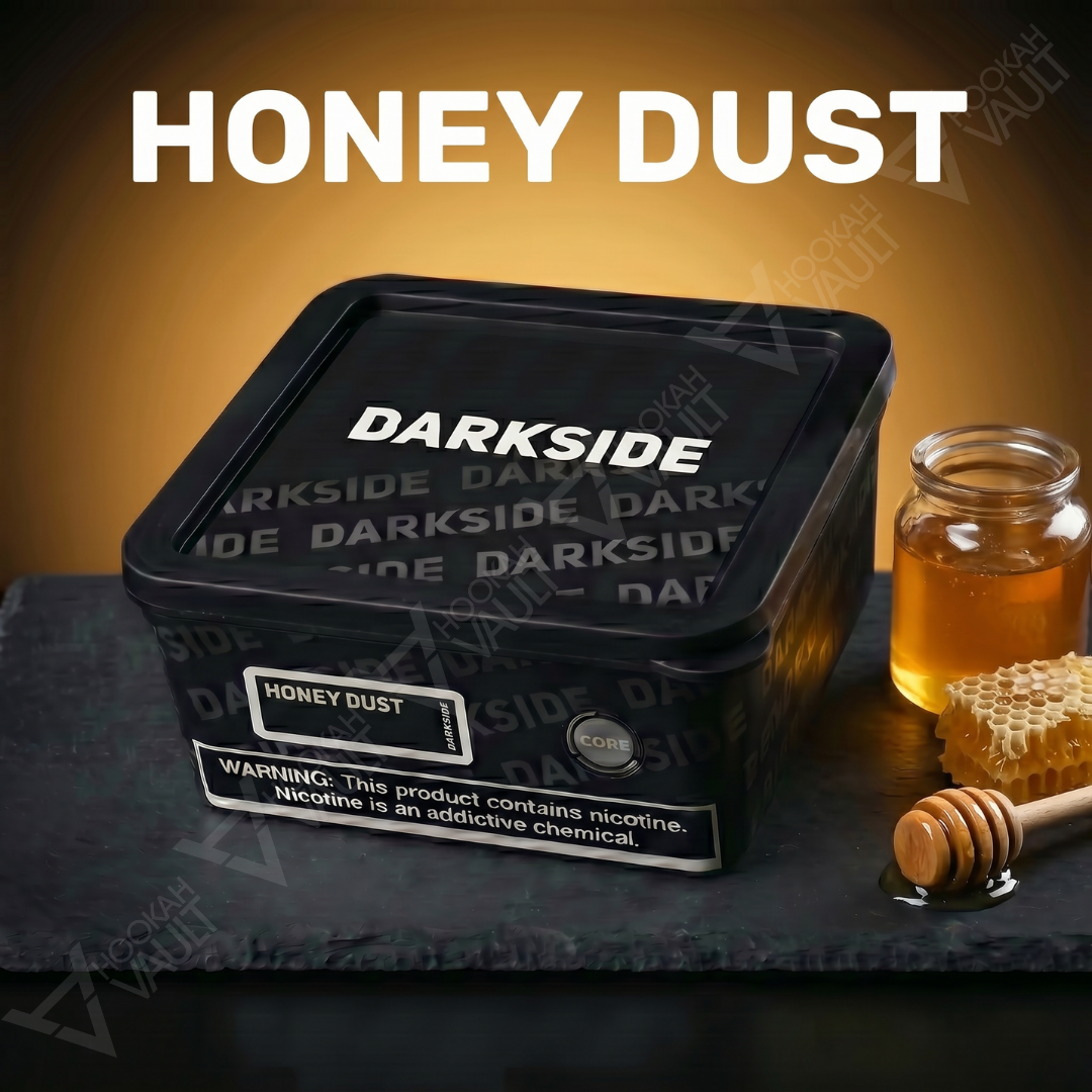 Darkside Honey Dust hookah tobacco — golden honey sweet flavor