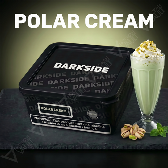 Darkside Polar Cream hookah tobacco — icy vanilla cream pistachio flavor