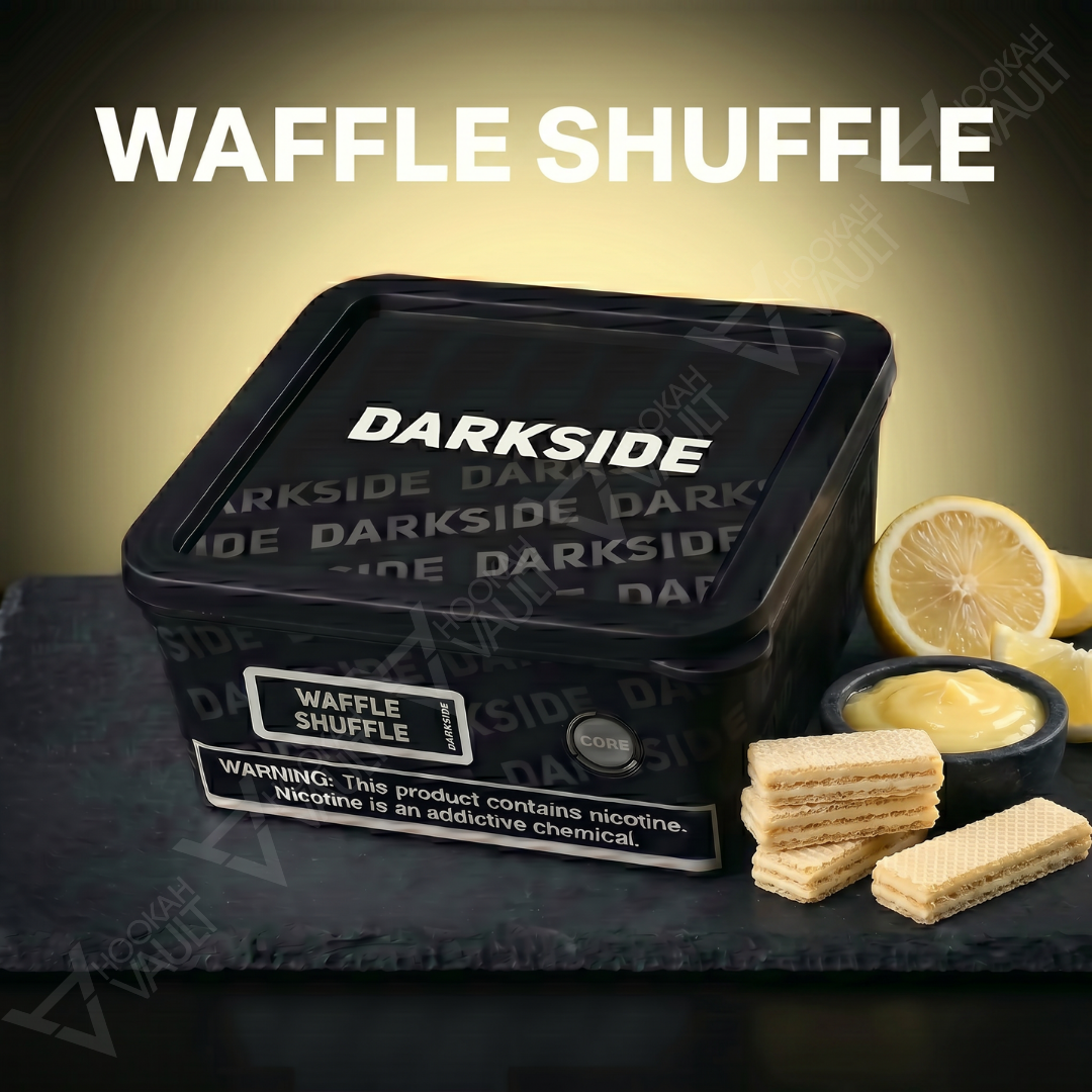 Darkside Waffle Shuffle hookah tobacco — warm lemon waffle flavor