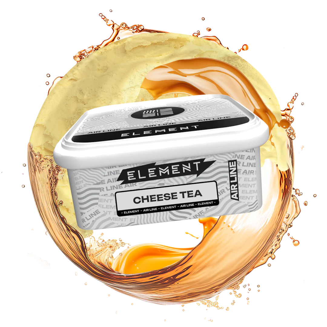 Element Air Cheese Tea hookah tobacco — cheese foam black tea flavor
