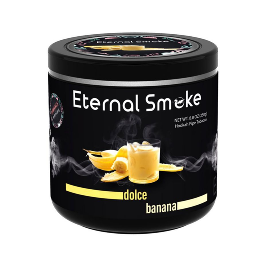Eternal Smoke Dolce Banana hookah tobacco with sweet creamy banana flavor