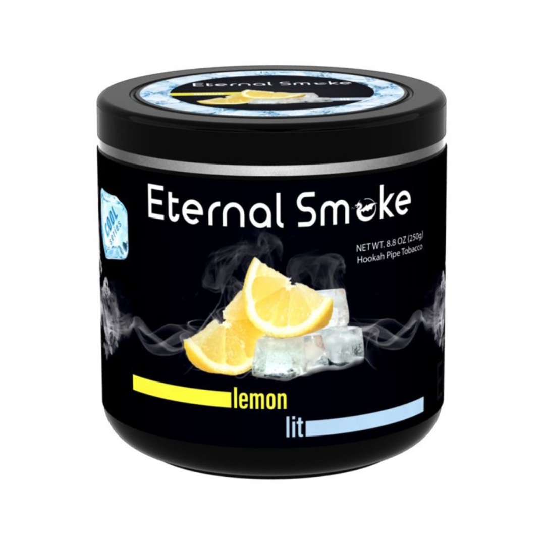 Eternal Smoke Lemon Lit hookah tobacco with zesty lemon flavor and mint