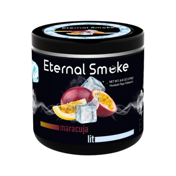 Eternal Smoke Maracuja Lit hookah tobacco with passion fruit flavor and mint