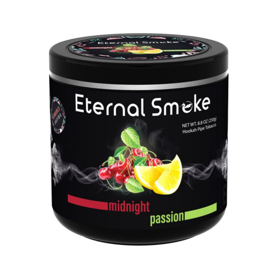 Eternal Smoke Midnight Passion hookah tobacco with deep berry and fruit notes