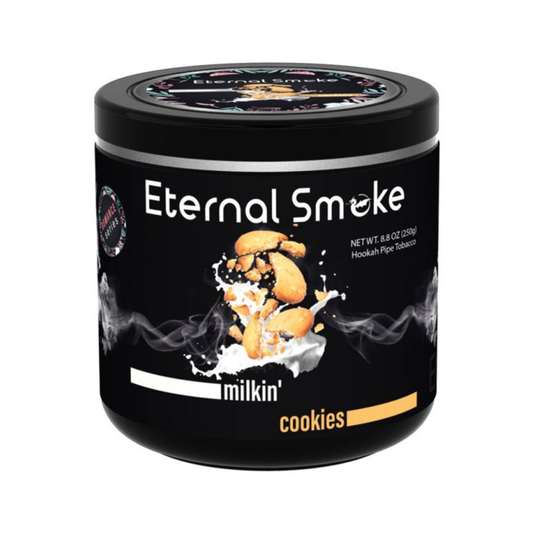 Eternal Smoke Milkin’ Cookies hookah tobacco with creamy milk and cookie flavor