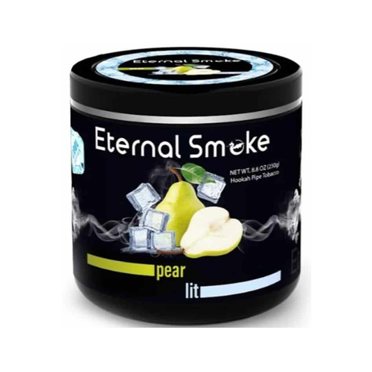 Eternal Smoke Pear Lit hookah tobacco with crisp pear flavor and mint