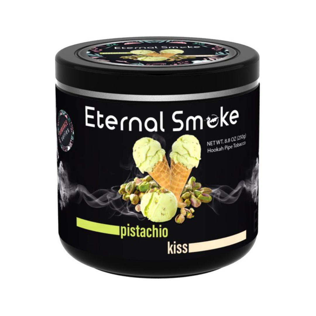 Eternal Smoke Pistachio Kiss hookah tobacco with smooth creamy pistachio flavor