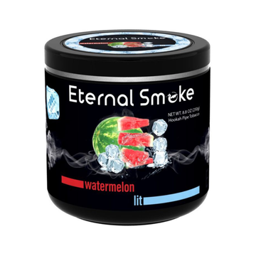 Eternal Smoke Watermelon Lit hookah tobacco with juicy watermelon flavor and mint