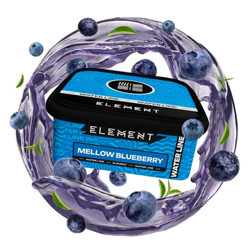 Element Tobacco Water Line Mellow Blueberry | Hookah Vault
