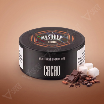 Musthave Cacao hookah tobacco package with rich hot chocolate flavor and sweet marshmallow undertones