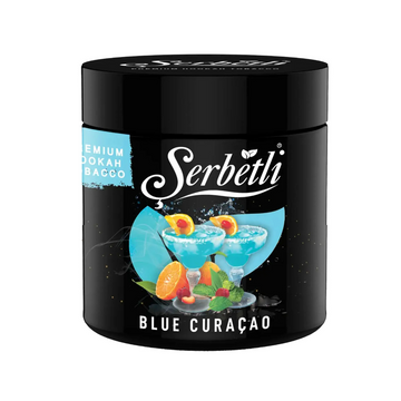 Serbetli Blue Curacao hookah tobacco — sweet citrusy orange cocktail flavor