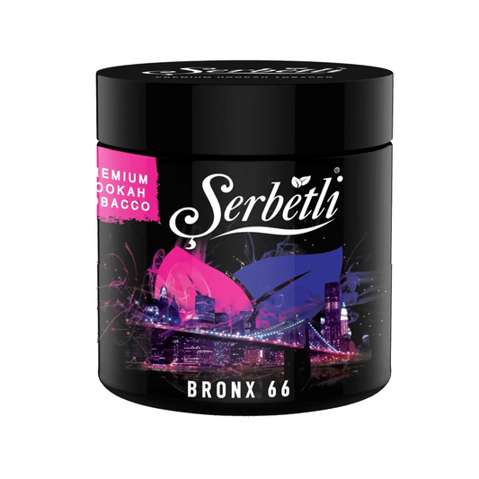 Serbetli Bronx 66 hookah tobacco — tropical passion fruit melon mint flavor