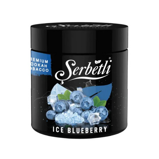 Serbetli Ice Blueberry hookah tobacco — icy ripe blueberry mint flavor