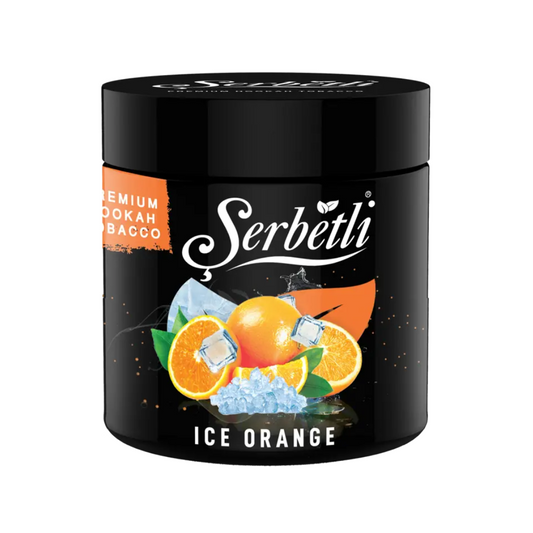 Serbetli Ice Orange hookah tobacco — juicy iced orange citrus flavor