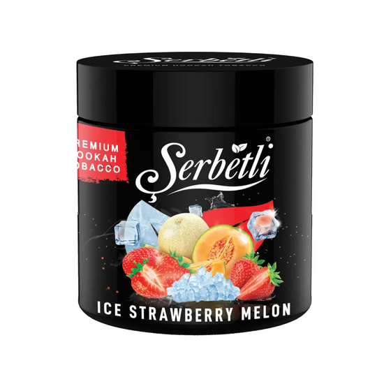 Serbetli Ice Strawberry Melon hookah tobacco — strawberry melon menthol flavor