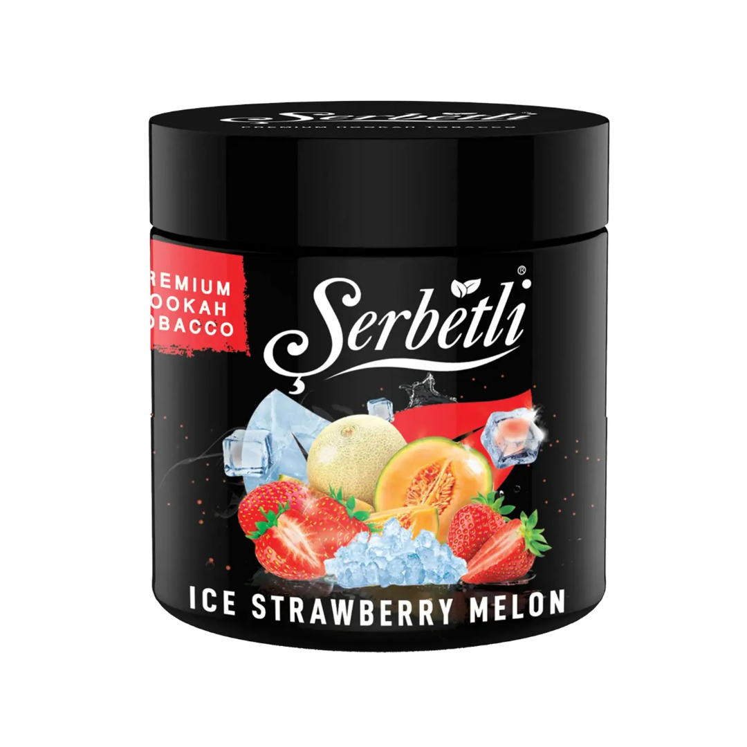 Serbetli Ice Strawberry Melon hookah tobacco — strawberry melon menthol flavor