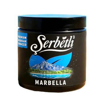 Serbetli Marabella hookah tobacco — cherry caramel chocolate dessert flavor