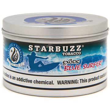 Starbuzz Blue Surfer hookah tobacco — sweet blueberry with a cool minty wave