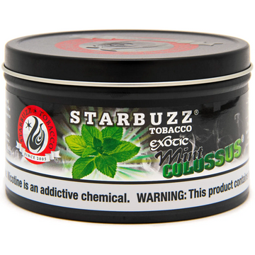 Starbuzz Bold Mint Colossus hookah tobacco — intense icy peppermint menthol flavor