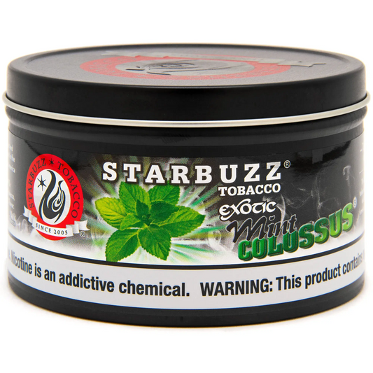 Starbuzz Bold Mint Colossus hookah tobacco — intense icy peppermint menthol flavor