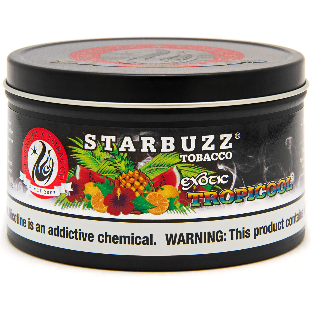 Starbuzz Bold Tropicool hookah tobacco — tropical fruit medley with an icy finish