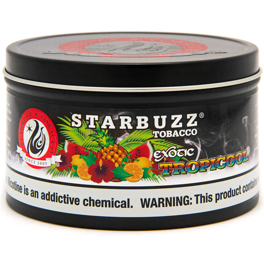Starbuzz Bold Tropicool hookah tobacco — tropical fruit medley with an icy finish