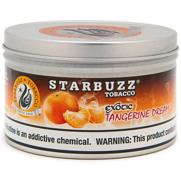 Starbuzz Tangerine Dream hookah tobacco — sweet, juicy ripe tangerine citrus flavor