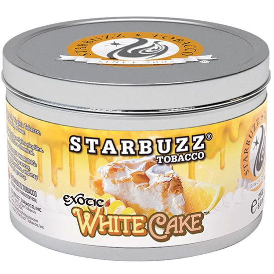 Starbuzz White Cake hookah tobacco — sweet vanilla white cake dessert flavor