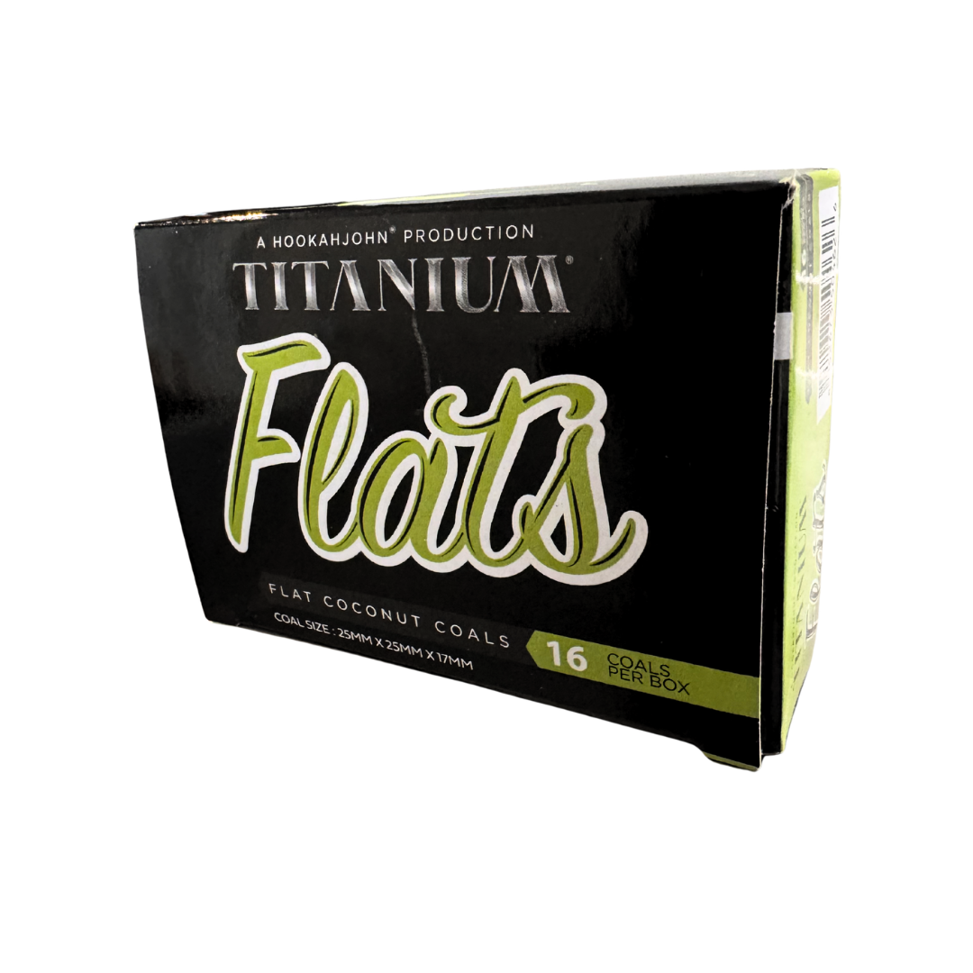 Titanium Flats Hookah Coals 16 piece