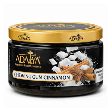 Adalya Chewing Gum Cinnamon 250g hookah tobacco tin with gold lid