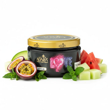 Adalya Love 66 Flavor Profile: Tropical Fruit & Cool Mint