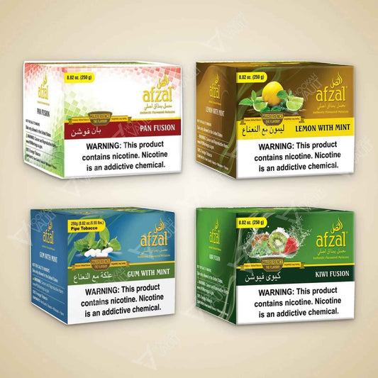 Afzal hookah tobacco bundle — variety flavor pack
