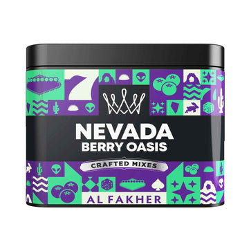 Al Fakher Nevada Berry Oasis Crafted Mixes 250g, purple-green label