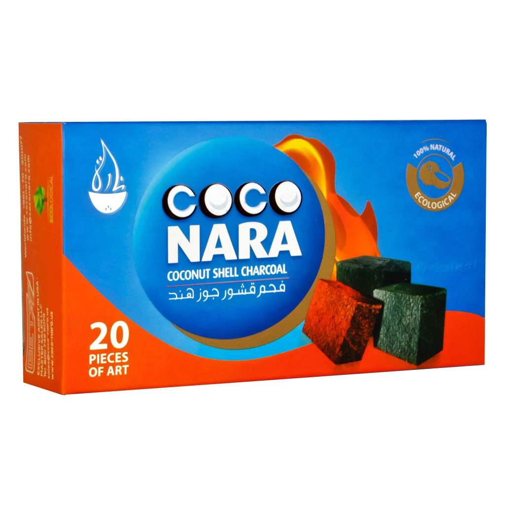 Coco Nara Coal Flats 20pc | Hookah Vault