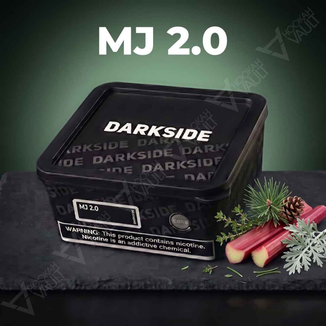 Darkside Core MJ 2.0 200g hookah tobacco tin with rhubarb, pine and thyme