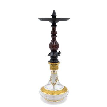 Regal Maroon Grey Dymondwood Bishop Hookah (Stem Only)