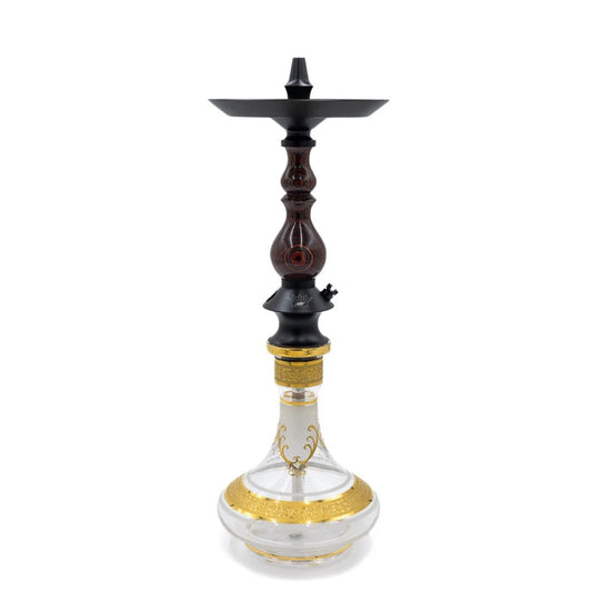 Regal Maroon Grey Dymondwood Bishop Hookah (Stem Only)
