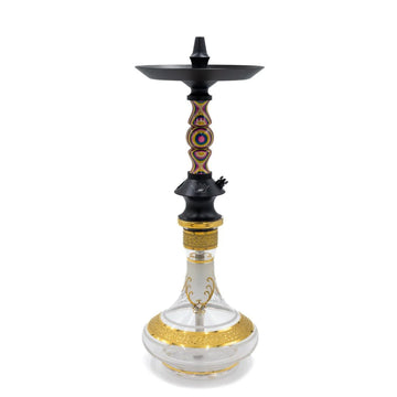 Regal Pink/Blue/Clear Dymondwood Eye Prince Hookah (Stem Only)