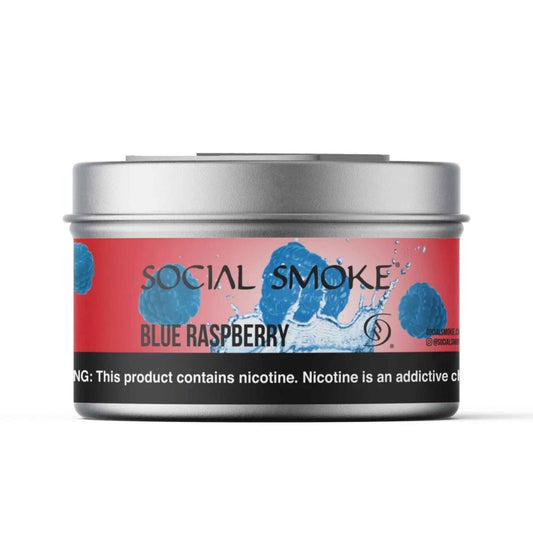 Social Smoke Blue Raspberry 200g hookah tobacco tub