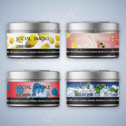 Social Smoke hookah tobacco bundle — variety flavor pack
