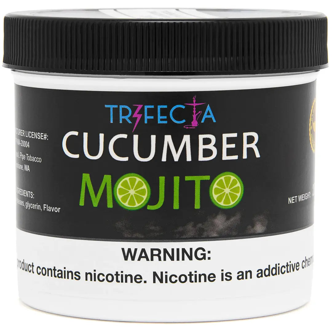 Trifecta Cucumber Mojito hookah tobacco pouch, cucumber mint blend